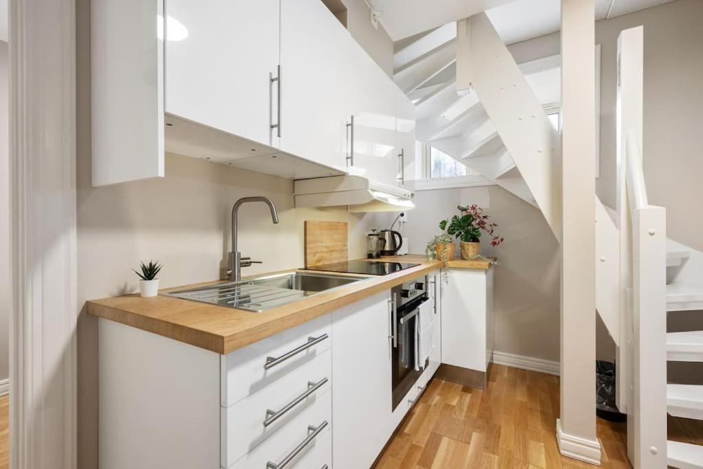 New! Modern City Apt: Central W/ Private Entrence 卑爾根 外观 照片